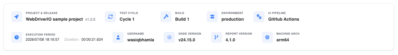 Rich Metadata and Environment Info - 1
